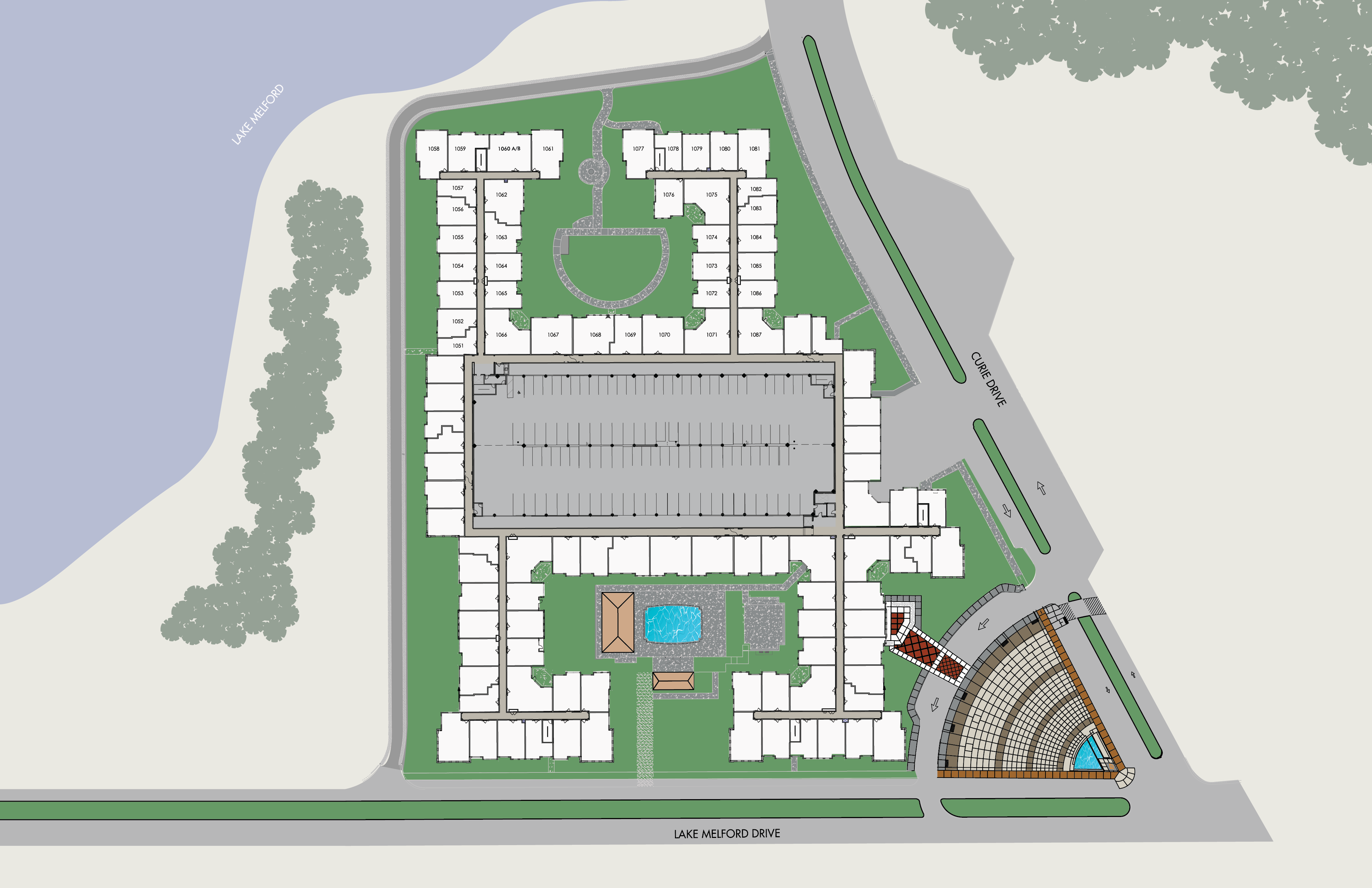 apartment complexes